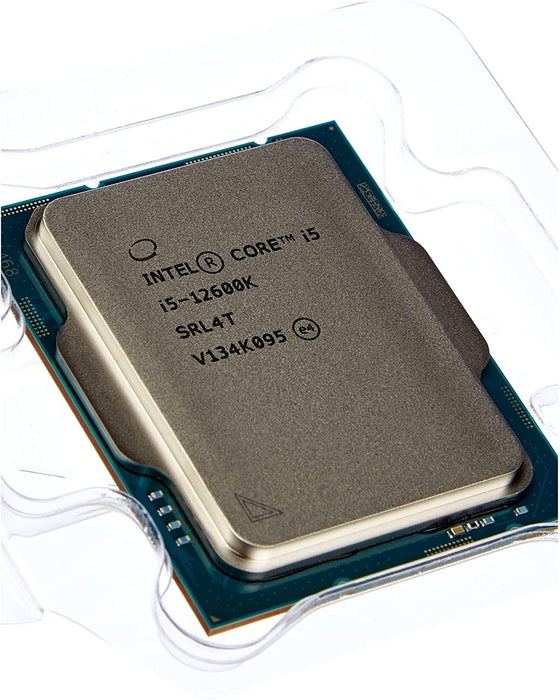 Intel Core I5-12600K 12Th Generation Desktop Processor (Base Clock: 3.7Ghz Tuboboost: 4.9Ghz, 6 Cores, LGA1700, RAM DDR4 and DDR5 up to 128GB) BX8071512600K