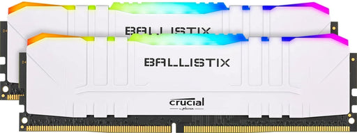 Crucial Ballistix RGB BL2K16G36C16U4WL 3600 Mhz, DDR4, DRAM, Desktop Gaming Memory Kit, 32GB (16GB X2), CL16, White