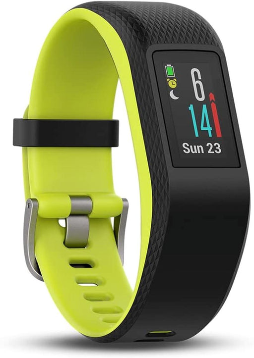 Garmin Vivosport Smart Activity Tracker with Wrist-Based Heart Rate and GPS -Black (Limelight), Large