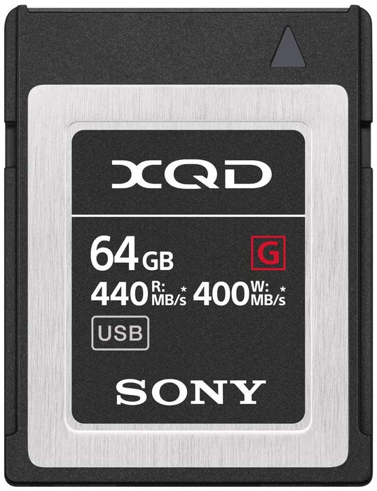 Sony Professional XQD G series 64GB Memory Card (QD-G64F/J) USB 3.0, Black