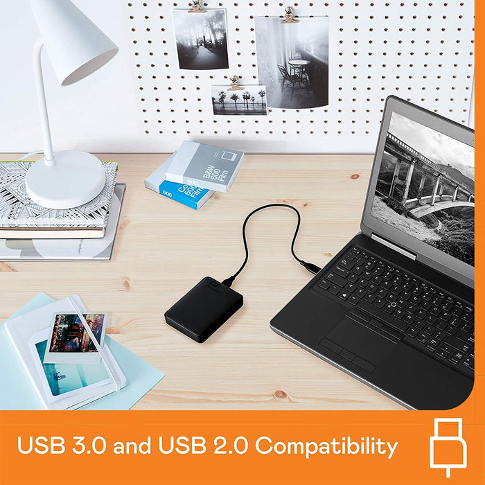 WD 5 TB Elements Portable External Hard Drive - USB 3.0, Black