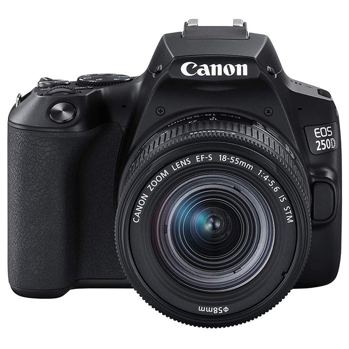 Canon EOS 250D with EF-s 18-55mm f/4-5.6 IS STM Lens - Black