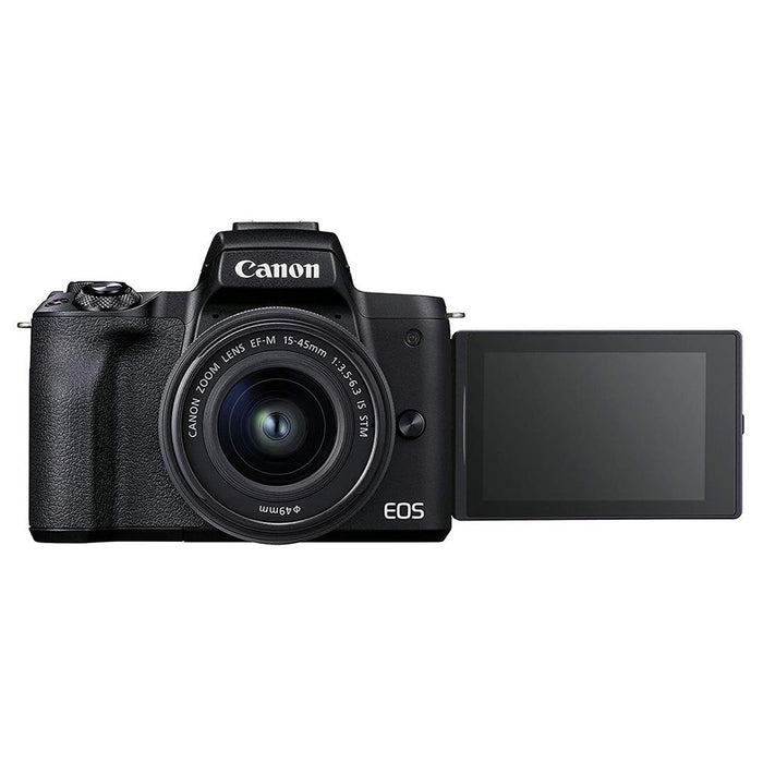 Canon EOS M50 Mark II + EF-M 15-45 mm f/3.5-6.3 IS STM Black -Like new