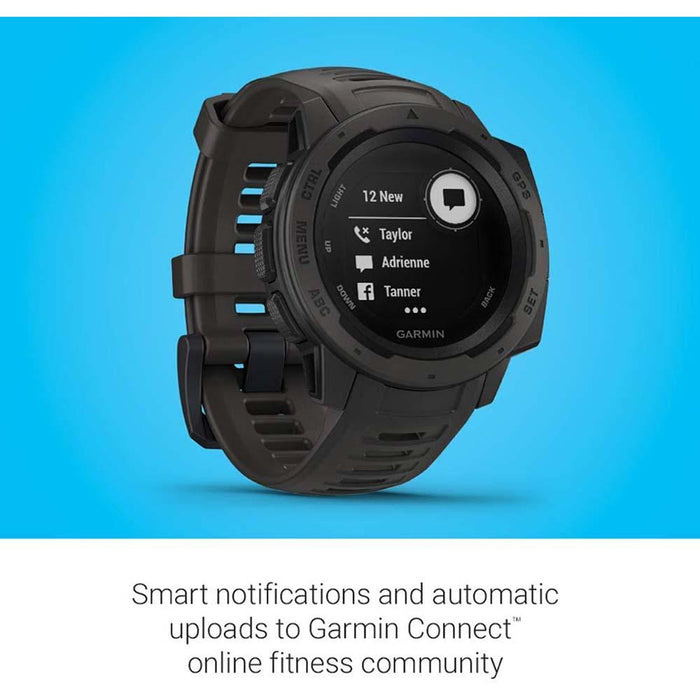 Garmin Instinct Rugged Outdoor Smartwatch -Graphite