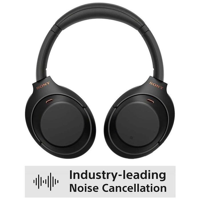 Industry-leading noise cancelling technology in the Sony wh-1000xm4 wireless noise-cancelling black headphones